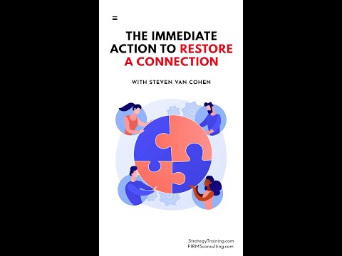 How to Restore a Connection (with Steven Van Cohen) #Shorts [Video]