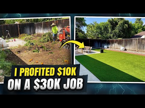 I Made $10,000 PROFIT on a $30,000 Landscape Job! [Video]