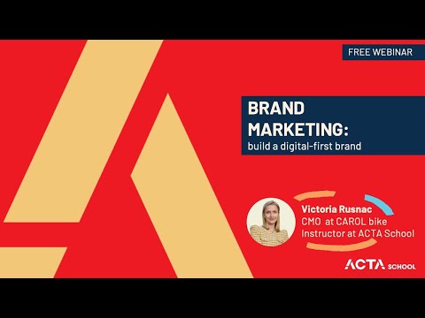 BRAND MARKETING: how to build a digital-first brand [Video]