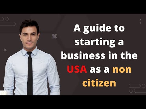 A guide to starting a business in the US as a non citizen [Video]