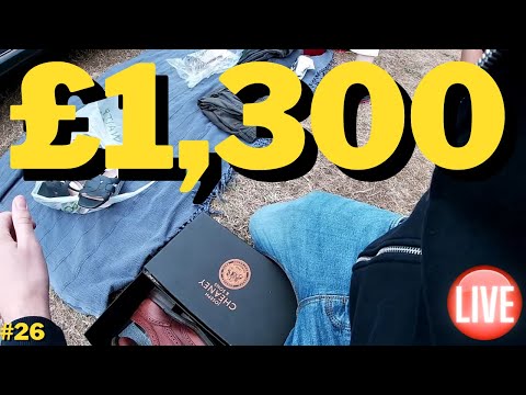 £1,300 LIVE! Car Boot Sale Hunt S5 EP26. #Reselling [Video]