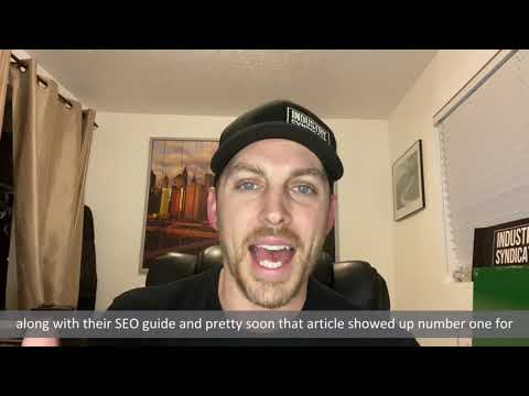 How Dustin is using great long form blog posts to attract new movers to his market in SLC Utah. [Video]