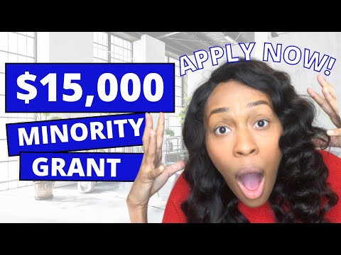 $15,000 Minority Small Business Grant – APPLY NOW! [Video]