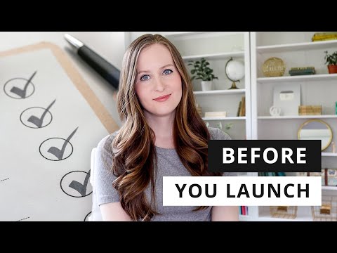 6 Things You Must Do BEFORE Launching Your Business (set yourself up for success from the start!) [Video]