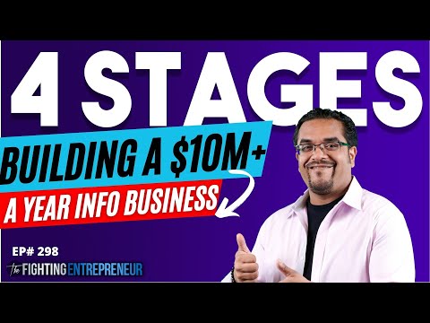 The 4 Stages To How I Built An Information Business Doing Over $10M+ A Year! [Video]
