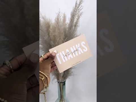 Small business branding. Thank you cards #neutralcolors [Video]