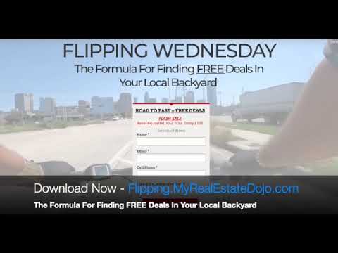 FLASH SALE! Flipping Wednesday -The Formula For Finding FREE Deals In Your Local Backyard $138 [Video]