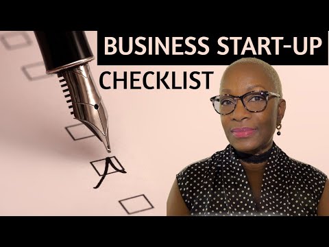 BUSINESS START-UP CHECKLIST (Steps to legally form your business and create a solid infrastructure) [Video]