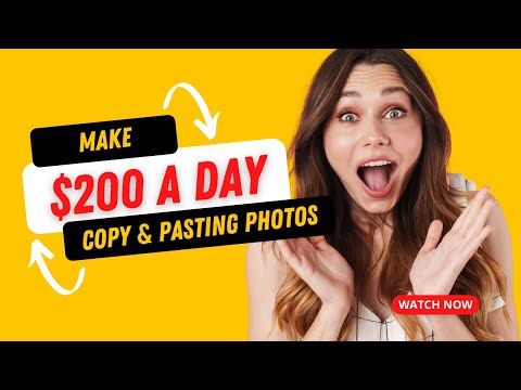 Make Money Online $200 A Day Copy & Pasting Photos [Video]