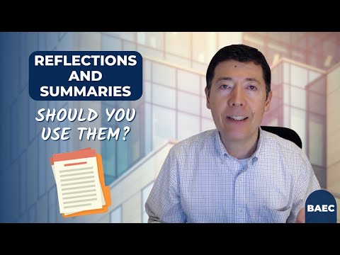 3 Pros and Cons of Using Reflection & Summary Inside a Coaching Session! | Executive Coaching [Video]