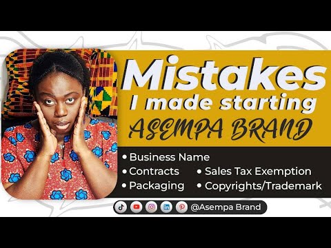 Mistakes I made starting my LLC | Asempa Brand | Mistakes to avoid  #dhl #dhlexpress #alibaba [Video]
