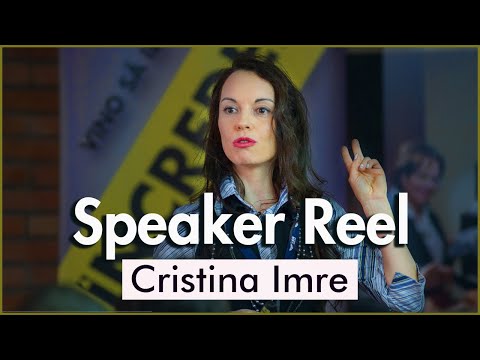 Speaker Reel | Cristina Imre [Video]
