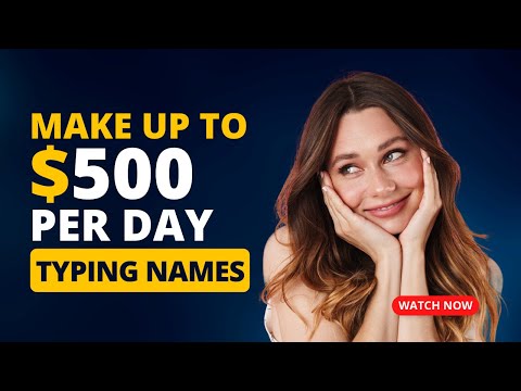 Earn Money Typing Words! $500 Day [Video]