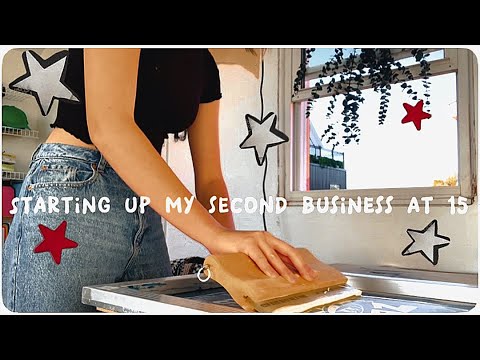 starting a business at 15 from the ground up / studio vlog [Video]
