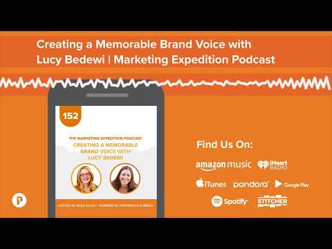 Creating a Memorable Brand Voice with Lucy Bedewi | Marketing Expedition Podcast [Video]