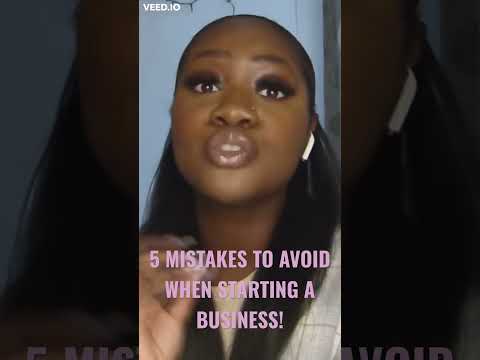 5 MISTAKES YOU WANT TO AVOID WHEN STARTING A BUSINESS! | Quick business tips [Video]