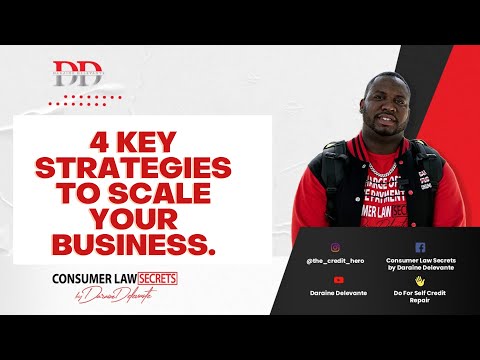 4 KEY STRATEGIES TO SCALE YOUR BUSINESS. [Video]