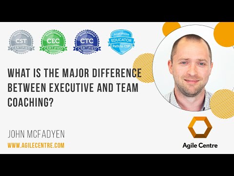 What is the major difference between executive and team coaching? [Video]