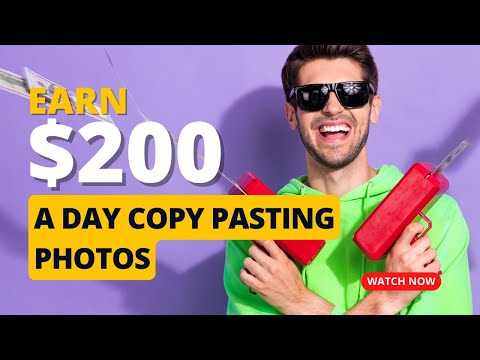 Earn $200 A DAY Online Copy & Pasting Photos (Make money online) [Video]