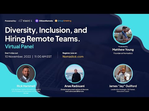Diversity, Inclusion, and Hiring Remote Teams [Video]
