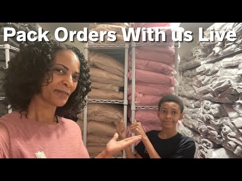 Pack Orders With Us Live| Starting a Clothing Brand Q & A [Video]