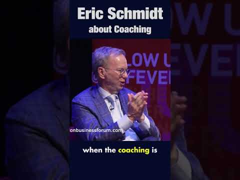 Eric Schmidt about Executive Coaching #shorts [Video]