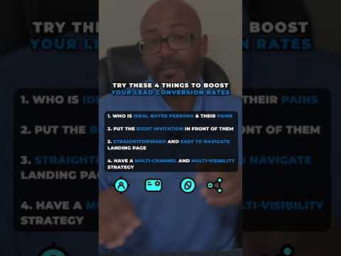 Try these four things to boost your lead conversion rates   Darell Evans [Video]