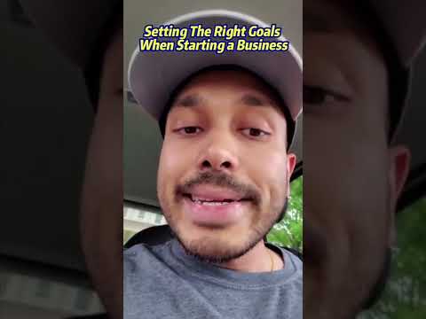 Setting the right goals when starting a business [Video]