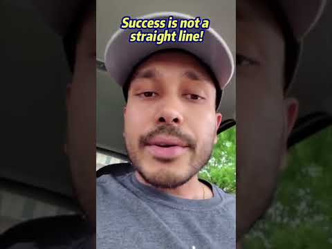 Why success is not a straight line when starting a business! [Video]