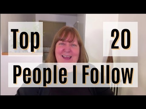 Top 20 People I Follow (& You Might Like Too!) [Video]