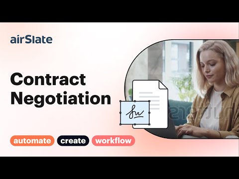 Finalize Agreements in Minutes with airSlate Contract Negotiation [Video]