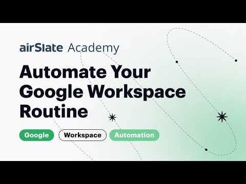 No-Code Automation for Google Users | airSlate Academy [Video]