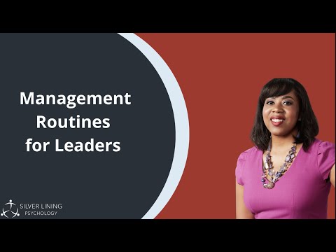 Essential Management Routines for Leaders [Video]
