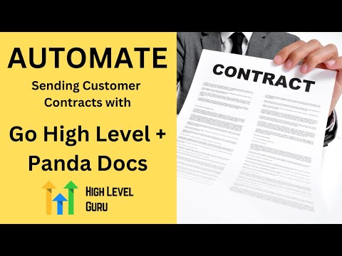 Automate sending customer contracts with Go High Level + Panda Docs by the High Level Guru [Video]