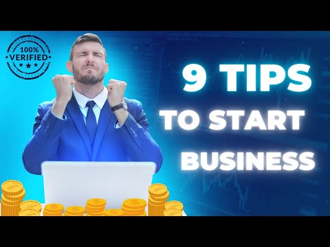 9 TIPS TO START A BUSINESS [Video]