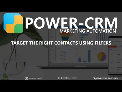 Power CRM Marketing Automation   Target Contacts with Filters [Video]