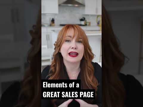 Elements of a Great Sales Page 👩🏼‍💻🔥 | Coaching Website Design #lifecoach #coachingonline [Video]