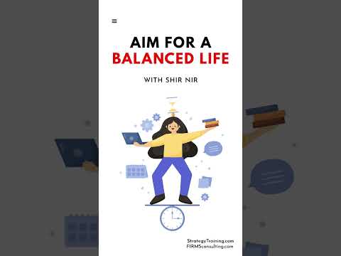 Aim for a Balanced Life (with Shir Nir) #shorts [Video]