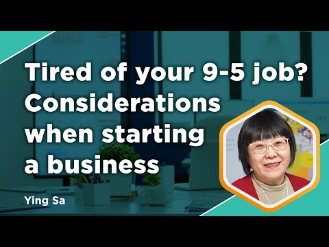 Tired of your 9-5 job? Emily’s considerations when starting a business [Video]