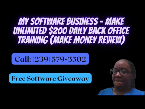 My Software Business – Make Unlimited $200 Daily Back Office Training (Make Money Review) [Video]