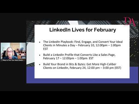 7 Ways to find Your Ideal Clients on LinkedIn [Video]