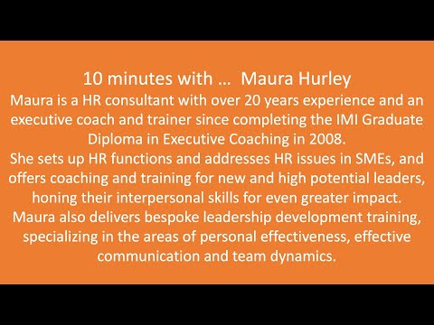 10 minutes with Maura Hurley [Video]