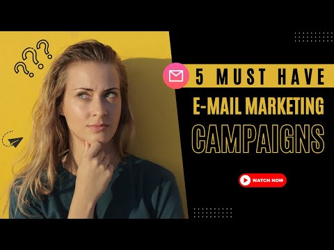5 must have Email Marketing campaigns | E-commerce | Centaur Interactive [Video]