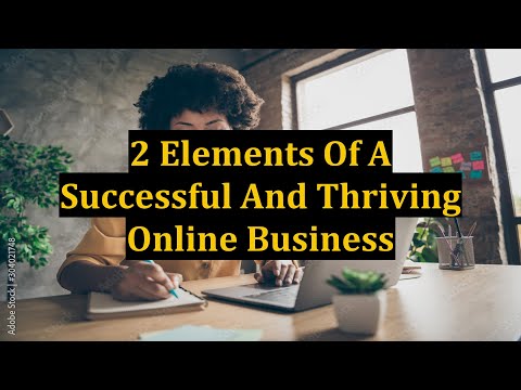 2 Elements Of A Successful And Thriving Online Business [Video]