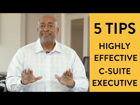 Five Things You Need To Be A Highly Effective C-Suite Executive | CEO Donald Thompson [Video]