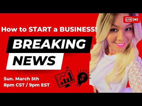 HOW to START a BUSINESS! Launch Your BRAND! Make MONEY Using Your GIFT! LIVE Masterclass! TONIGHT! [Video]