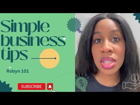 Simple tips for starting a business [Video]