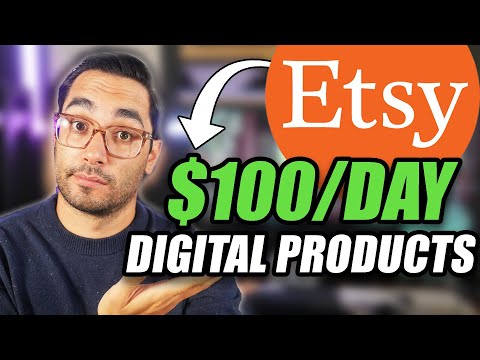 6 Etsy Digital Product Ideas Sure to Hit $100+/Day & My Secret to Getting More Sales (2023) [Video]