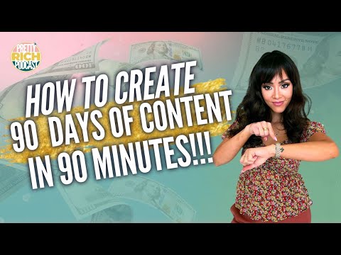 How to create 90 days of content in 90 Minutes! [Video]
