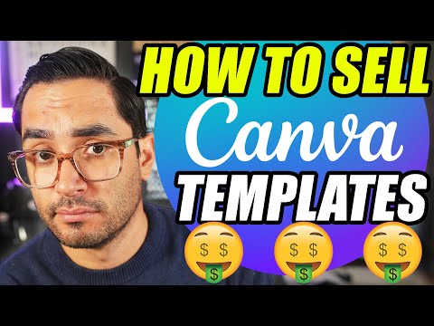How to MAKE & SELL CANVA Templates on Etsy and Make Money as a Beginner Online [Video]